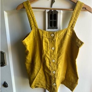 Everlane linen picnic top